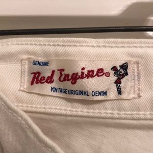 Red Engine Vintage White denim jeans size 29